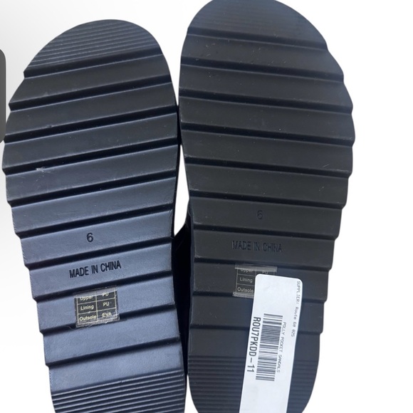 Princess Polly Brown Sandals with Gold Buckles - Picture 3 of 7